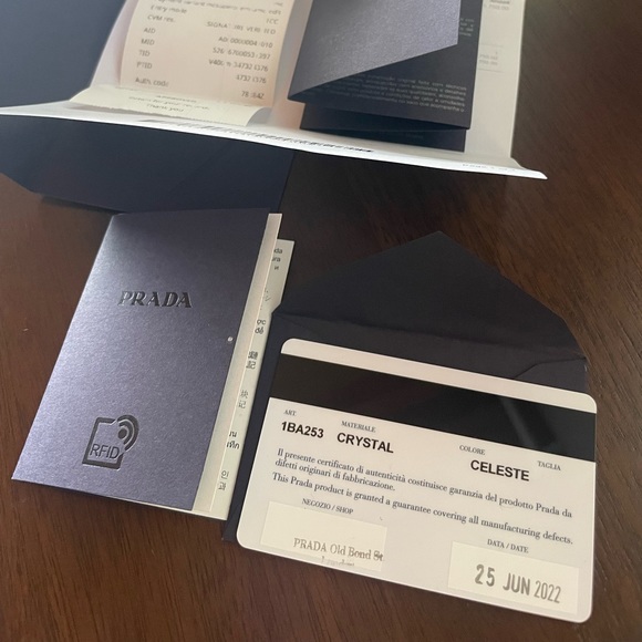 Prada Crystal Crossbody Satin Handbag Celeste Blue - NEW season Re Edition NWT! - Picture 9 of 9